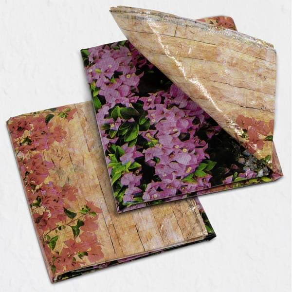 Plastikust piire rõdule 500x85 cm Flowers - Maximex-image-1