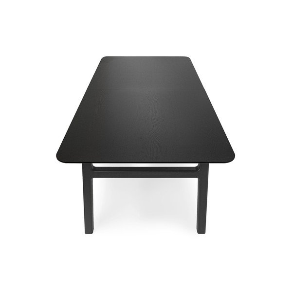 Kokkupandav tammespooniga söögilaud koos lisaplaadiga 90x180 cm Curved - Woodman-image-4