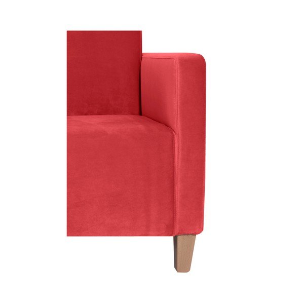 Červené křeslo Max Winzer Milla Velvet-image-4