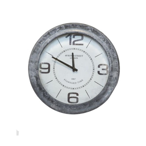 Nástěnné hodiny s šedým rámem Novita Grey