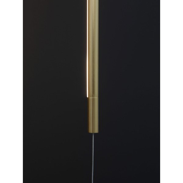 Messingist värvi alumiiniumist LED-põrandalamp (kõrgus 300 cm) Elettra - Nova Luce-image-2