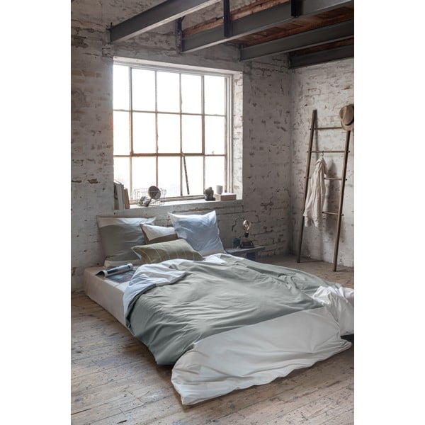 Roheline-valge üheinimesevoodipesu puuvillasest perkalist 140x200 cm Colore - Mette Ditmer Denmark-image-2