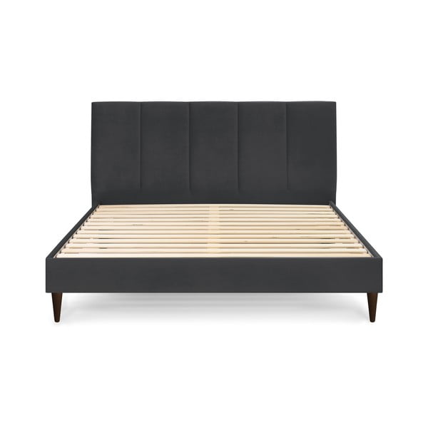 Antratsiitne polsterdatud kaheinimese voodi koos võrega 160x200 cm Vivara - Bobochic Paris-image-2