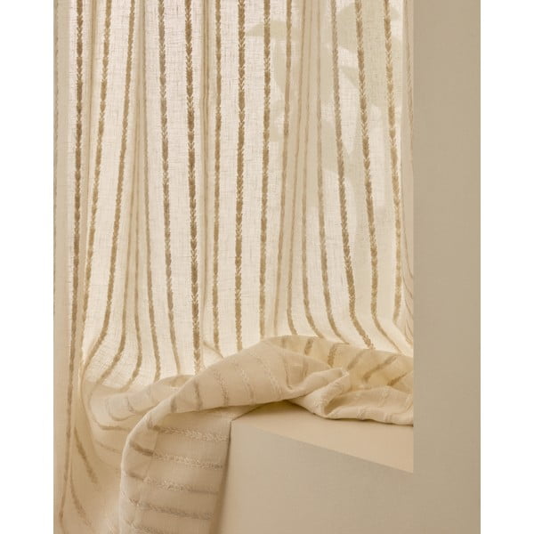 Beež kardin 140x270 cm Arami - Kave Home-image-2