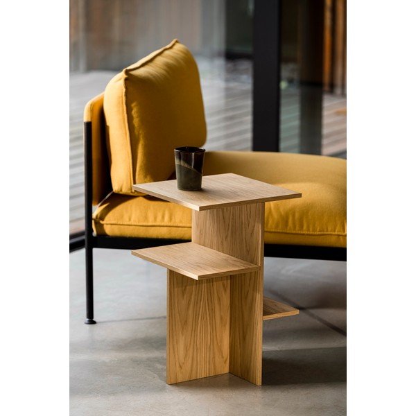 Tammepuust öökapp naturaalse värvi riiulitega Atik - noo.ma-image-1