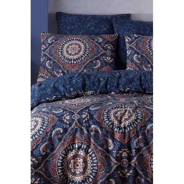 Tumesinine pikendatud voodipesu kaheinimesevoodile 200x220 cm - Mila Home-image-1