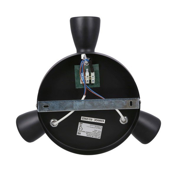 Matt must laevalgusti metallist varjuga  29x29 cm Picardo - Candellux Lighting-image-3