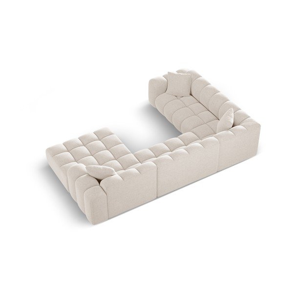 Kreem šenillist nurgadiivan (vasak nurk/U-kujuline) Treno - Cosmopolitan Design-image-3