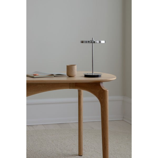 Hõbedane dimmerdatav LED lauavalgusti metallist lambivarjuga (kõrgus 31 cm) Asteria Move - UMAGE-image-3