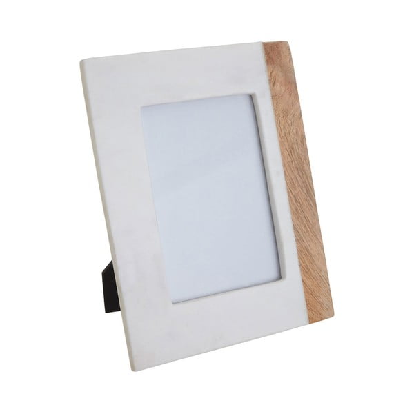 Valge-puiduvärvi kivikeraamikast raam 20x25 cm Sena – Premier Housewares