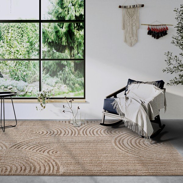 Beež vaip 200x280 cm Chappe Beige - Elle Decoration-image-1