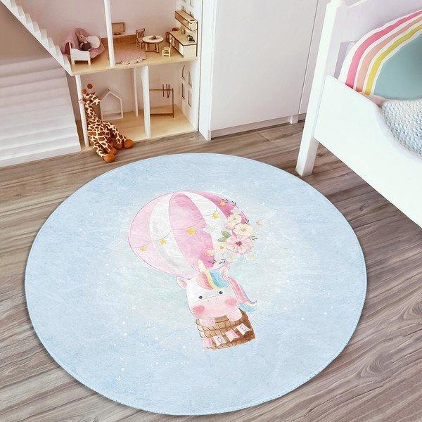 Helesinine laste vaip ø 100 cm Comfort - Mila Home-image-4