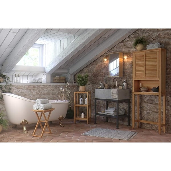 Pähklipuidust vannitoariiul 36x79 cm Norway – Wenko-image-1