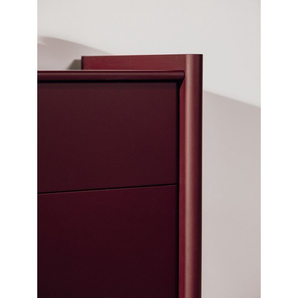 Burgundiapunane kummut 160x91x46 cm Rali - noo.ma-image-4