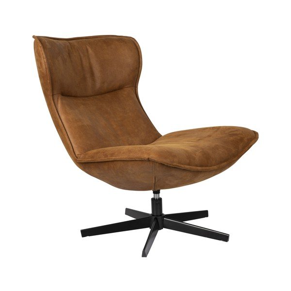 Konjakipruun sametist tugitool John - White Label