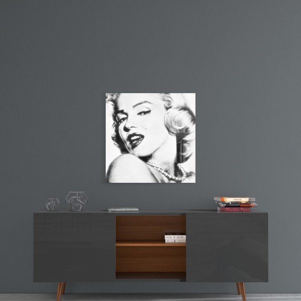 Klaasimaal, 40 x 40 cm Marilyn Monroe - Insigne-image-1