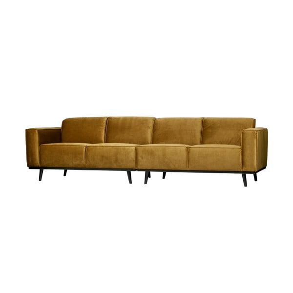 Mesi kollane sametne diivan , 280 cm Statement - WOOOD-image-1