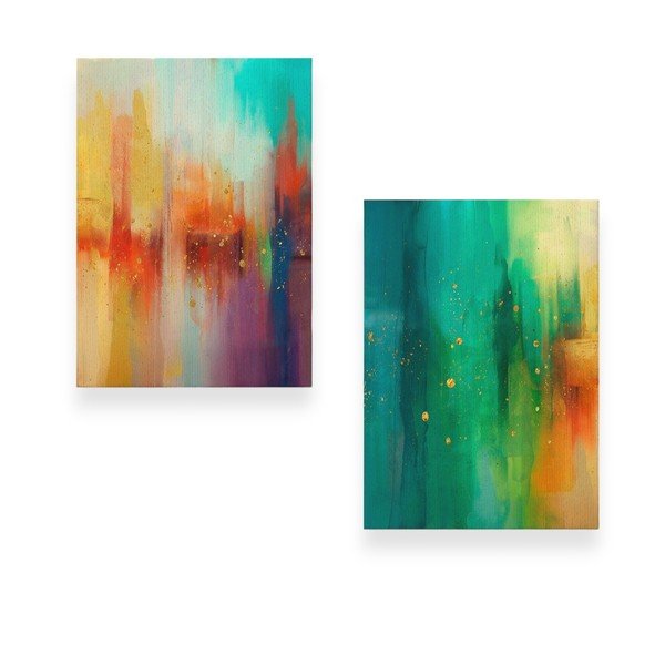 Maalid 2 tk 50x70 cm komplektis Splash - Wallity
