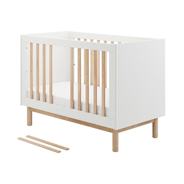 Valge võrevoodi 60x120 cm Miloo - Pinio-image-2