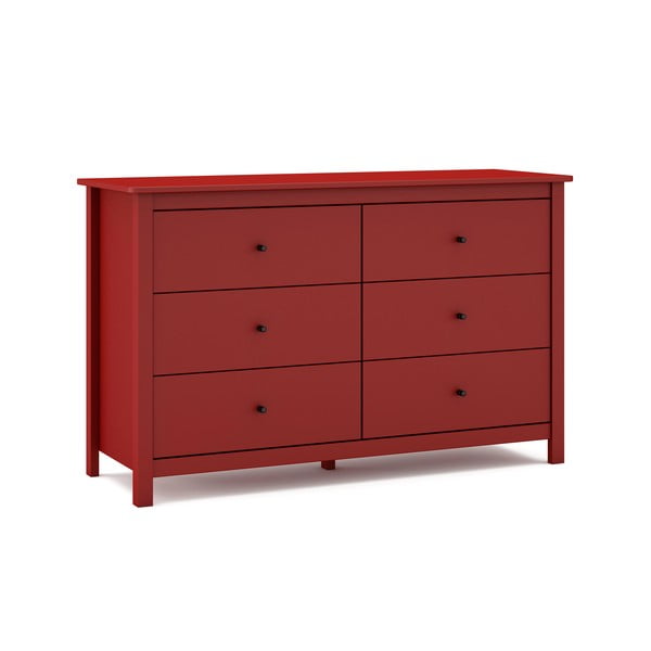 Punane madal kapp männist 130x80 cm Misti - Marckeric-image-2