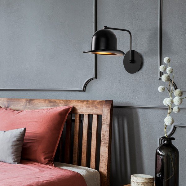 Must seinavalgusti ø 19 cm Fötr Sivani - Opviq lights-image-1