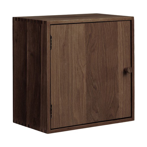 Tumepruun tammepuidust riiul 30 cm Townsville - House Nordic