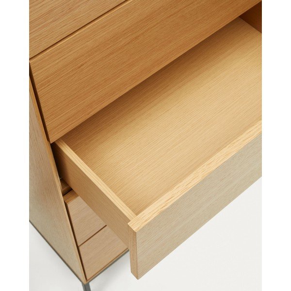 Tammedekooriga kõrge kapp 60x114 cm Vedrana - Kave Home-image-4