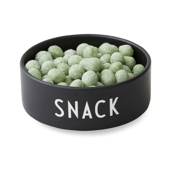 Must portselanist kauss, ø 12 cm Snack - Design Letters-image-1