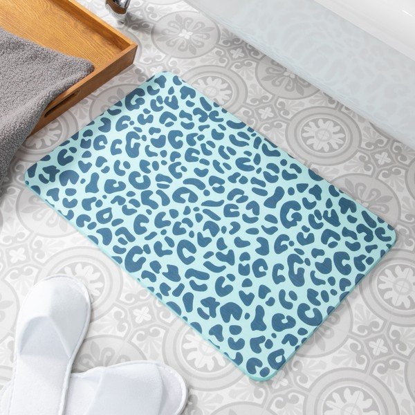 Helesinine vannitoamatt 39x60 cm Leopard - Artsy Doormats-image-1