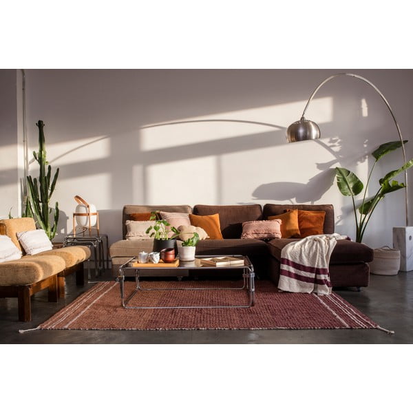 Tellisevärvi puuvillane vaip 170x240 cm Twin Toffee - Lorena Canals-image-1