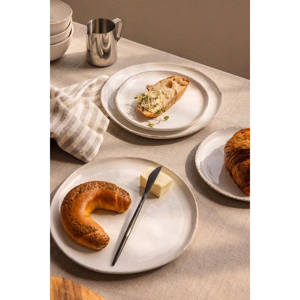 Kivikeraamikast sööginõude komplekt, 24tk komplektis Snow Heart – Bonami Essentials-image-1