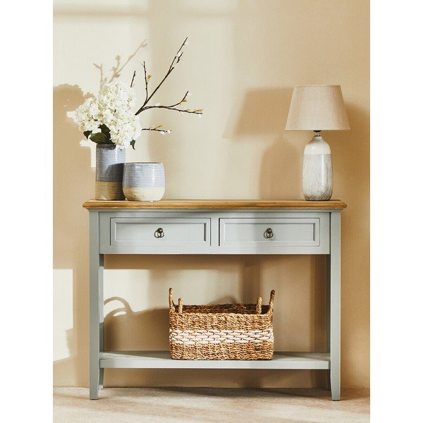 Hall konsoollaud, mis on valmistatud täispuidust paulownia puidust, 34,5x99 cm Henley - Premier Housewares-image-3