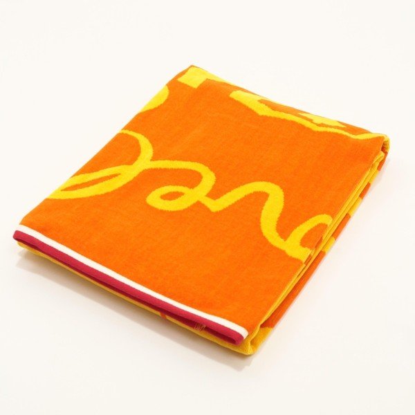 Oranžová bavlněná plážová osuška My Home Plus Sea, 100 x 173 cm-image-1