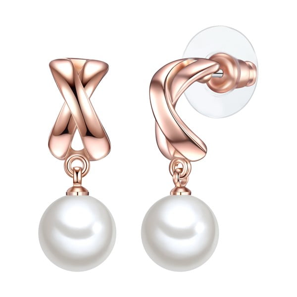 Perlové náušnice Perldesse Hia, perla, ⌀ 1 cm