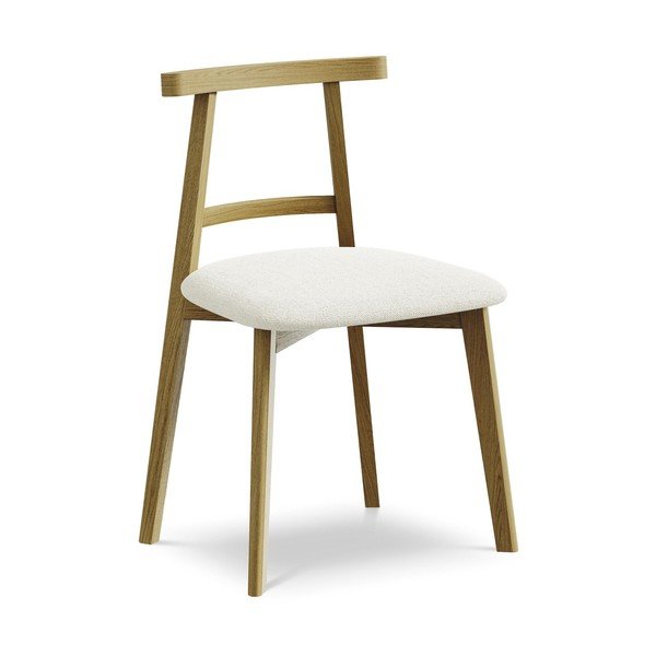 Kreemjas täispuidust söögitool Ohelo - Makamii