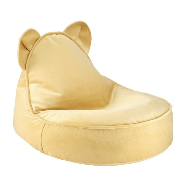 Kollane sametist laste kott-tool Bear - Wigiwama