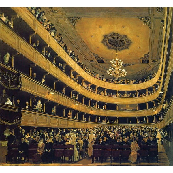 Gustav Klimt - obraz Hall, 60x55 cm