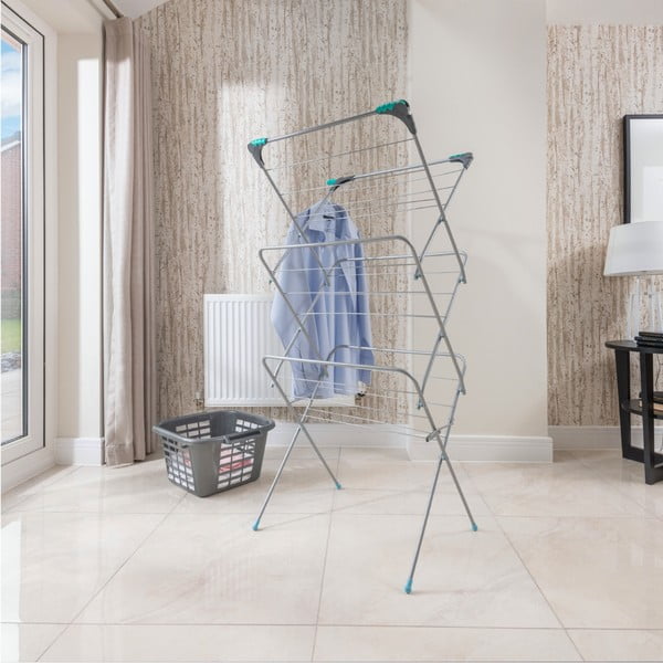 Kolmetasandiline hõbedane rõivakuivati - Addis-image-2