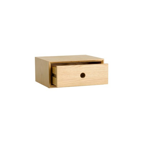 Beež rippuv öökapp tammepuust dekooriga Time - Ellos Home-image-2