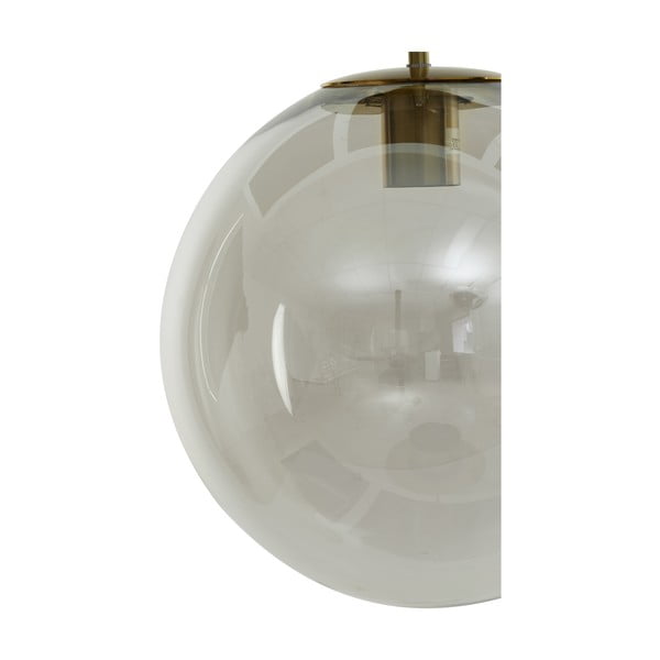 Pronksivärvi rippvalgusti klaasist varjuga ø 48 cm Medina - Light & Living-image-3