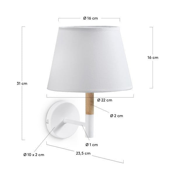 Valge seinalamp Moskov - Kave Home-image-2