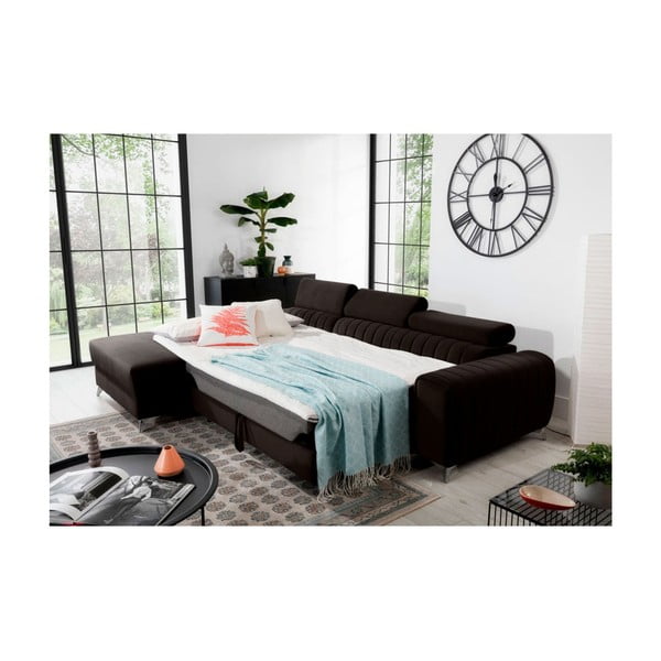 Tumepruun sametist lahtikäiv/sahtliga nurgadiivan (vasak nurk/lamamisosaga) Grayson – ELTAP-image-4