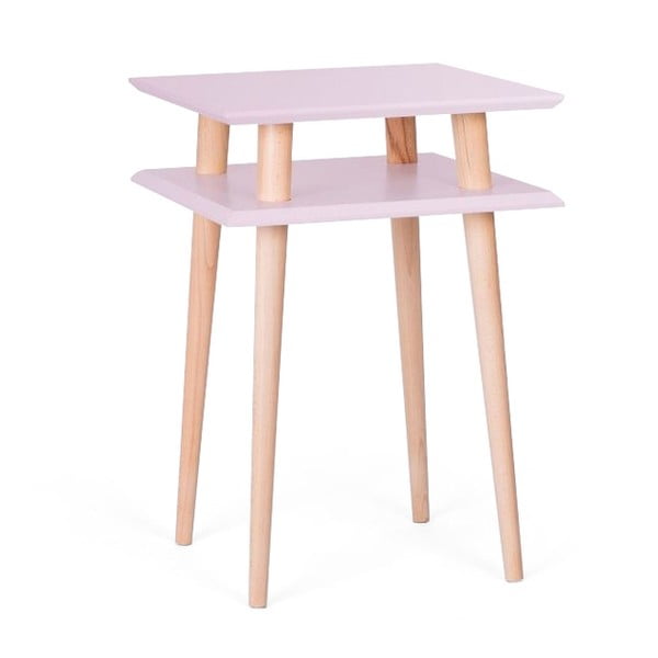 Konferenční stolek UFO Square Pink, 43 cm (šířka) a 61 cm (výška)