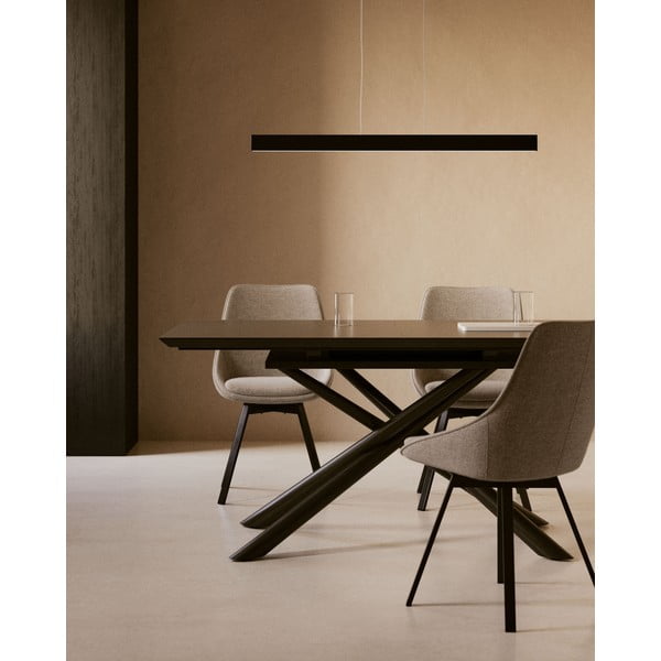 Matt must LED laevalgusti 5,5x101 cm Boadella - Kave Home-image-1