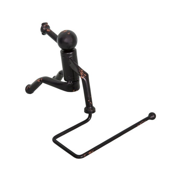 Must metallist tualettpaberi hoidja - Antic Line