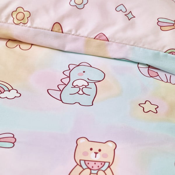 Roosa laste voodipesu 200x200 cm Forever Together - Catherine Lansfield-image-4