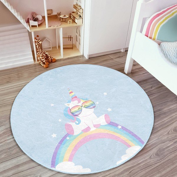 Helesinine laste vaip ø 80 cm Comfort - Mila Home-image-3