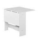 Kokkupandav söögilaud valge lauaplaadiga 76x28 cm Papillon - TemaHome