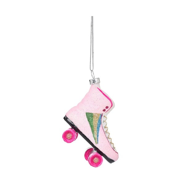 Klaasist käsitöö jõulukaunistus 8cm Retro Rollerskate - Sass & Belle