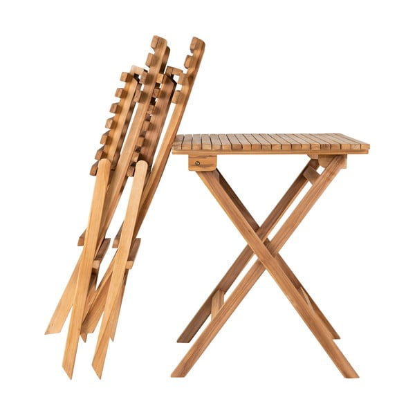 Puiduvärvi aia söögimööbli komplekt 2-le Cuenca - House Nordic-image-2